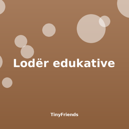 Lodër edukative prej druri