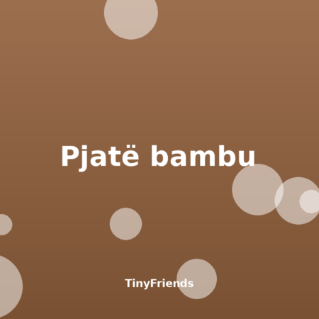 Pjatë bambu me ndarje